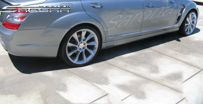 Custom Mercedes S Class Side Skirts  Sedan (2007 - 2012) - $690.00 (Part #MB-024-SS)